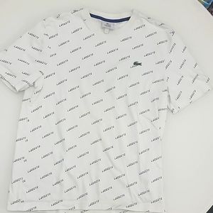Lacoste repeat logo pattern crew neck tee